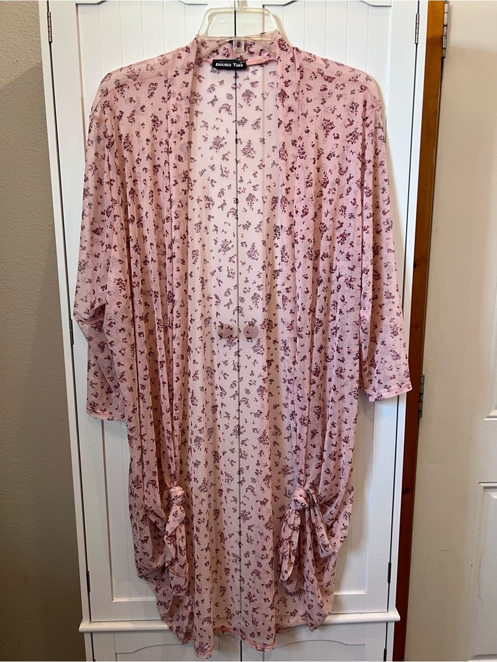 Chloe Rose Lightweight Pink Floral Camisole Cover-Up by Double Take